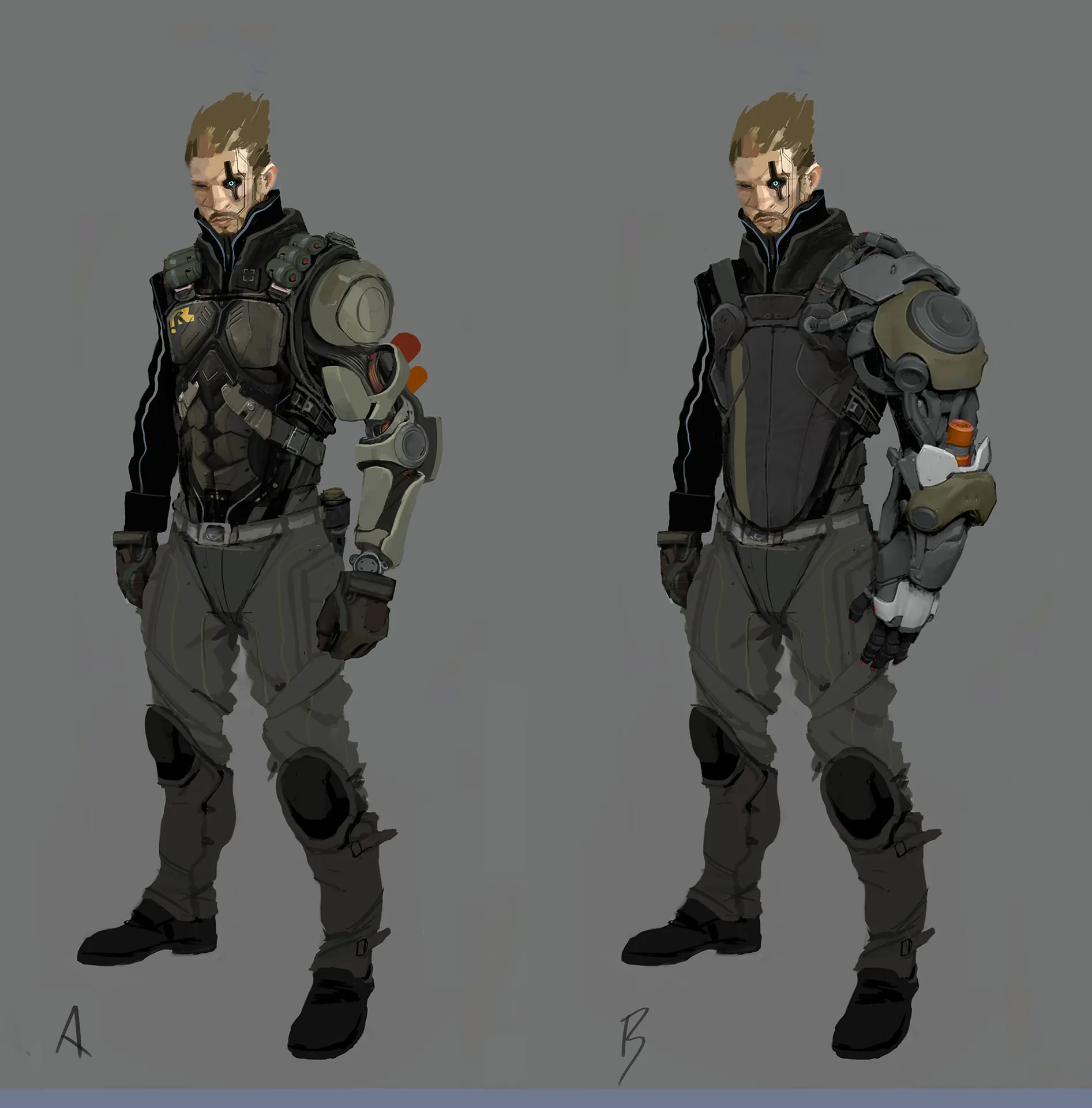 Hunter Character Design sketch